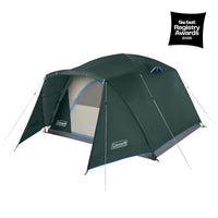 Thumbnail for Coleman Skydome™ 6-Person Camping Tent with Full-Fly Vestibule | Evergreen | 10 x 8.5 ft