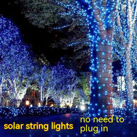 Thumbnail for Solar-powered String Lights 8 Function LED Outdoor Waterproof