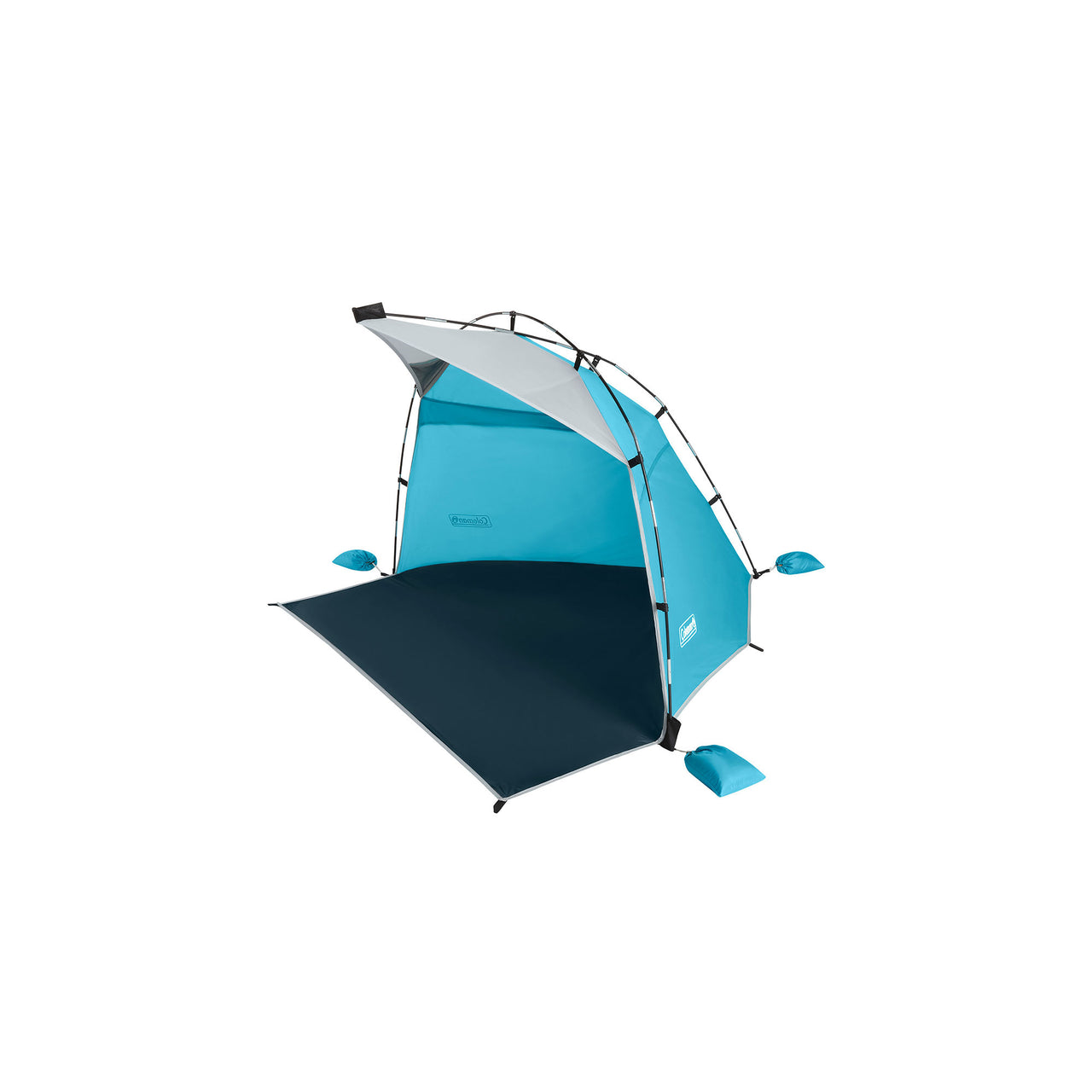 Coleman Skyshade™ Small Compact Beach Shade | Caribbean Sea | 5.5 ft. x 5.5 ft. x 3.4 ft. | Carribean Blue