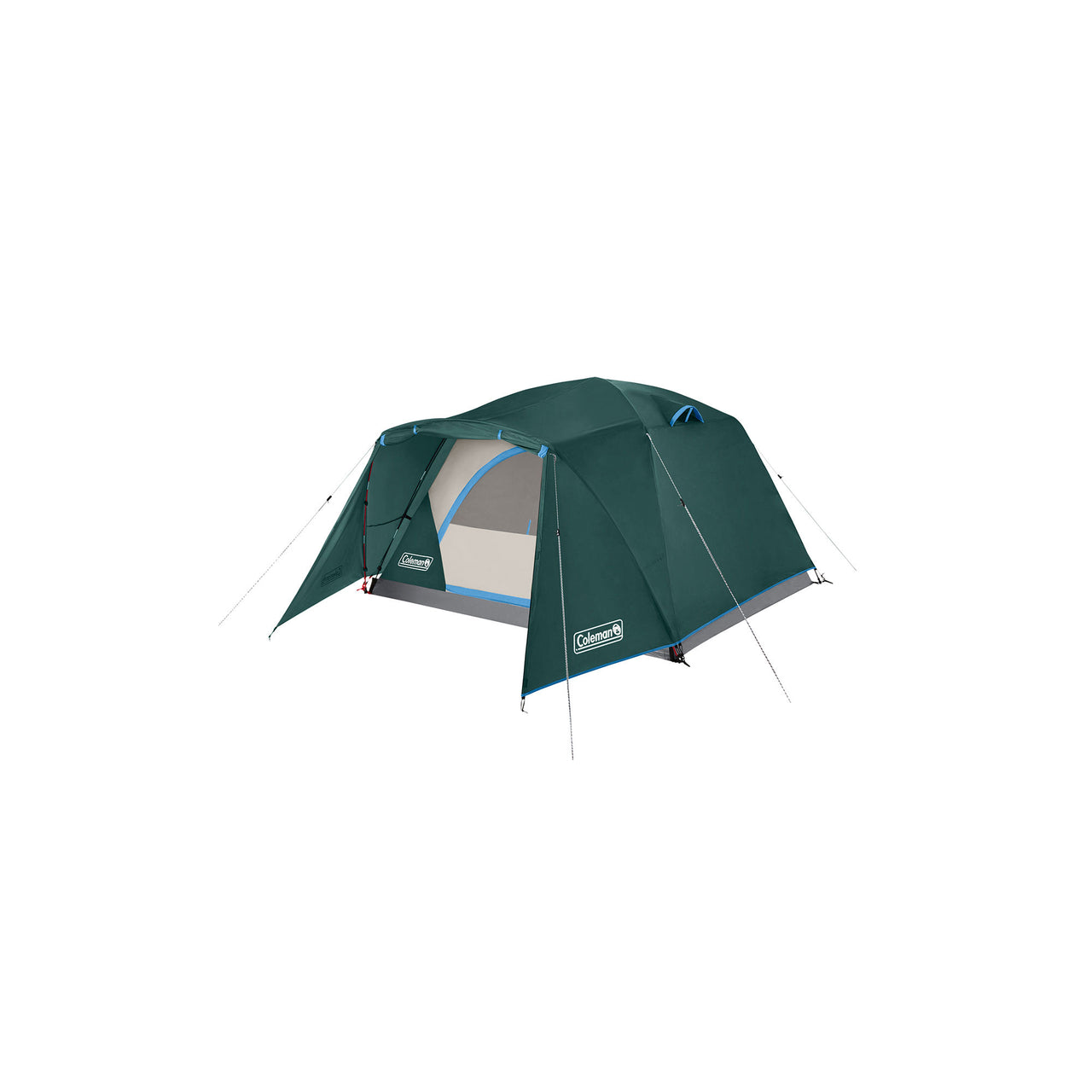 Coleman Skydome™ 4-Person Camping Tent with Full-Fly Vestibule | Evergreen | 8 x 7 ft