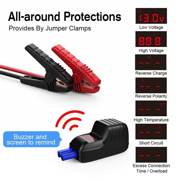 2000A 20800mAh Portable Car Jump Starter Auto Battery Booster Pack