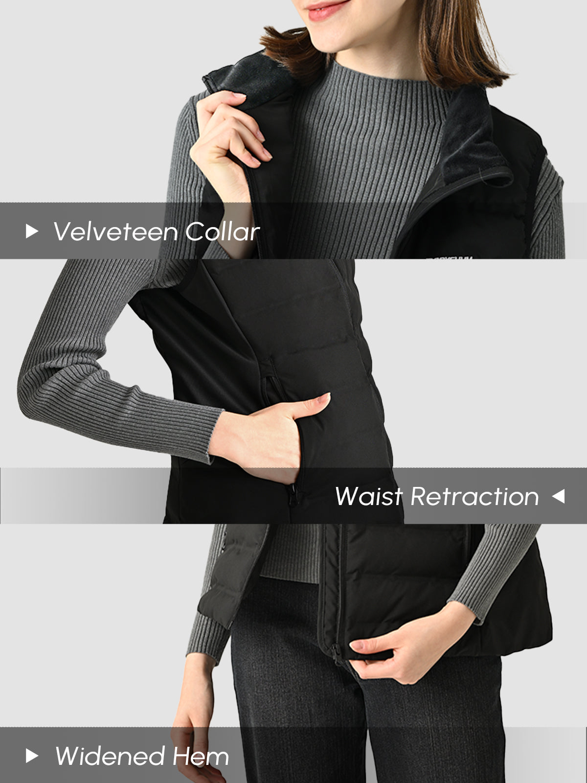 Heated Vest with Battery Pack-Lightweight, Washable