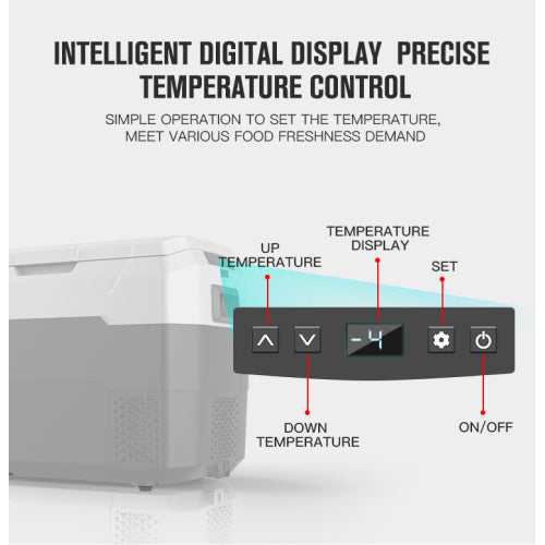 Portable Freezer/Cooler Travel Refrigerator for Vehicles