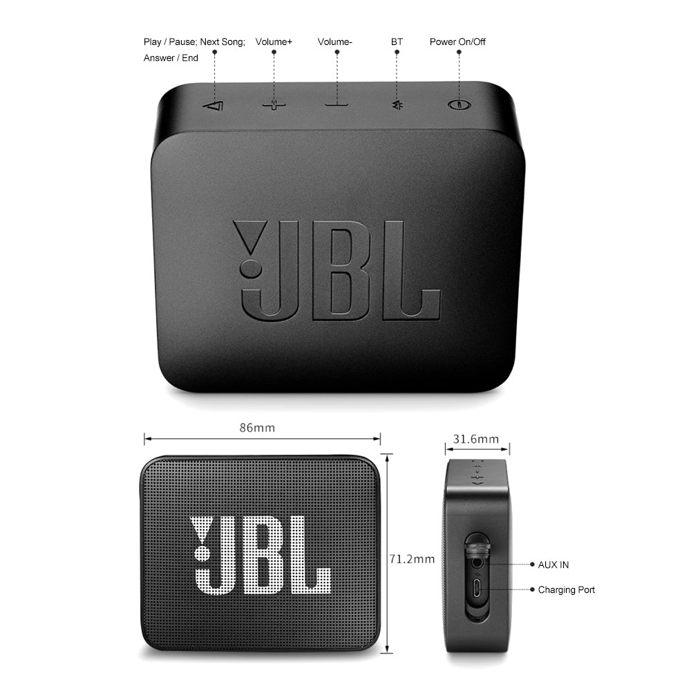 JBL GO2 Bluetooth Speaker IPX7 Waterproof