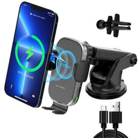 Thumbnail for 15W Wireless Car Charger, Super Suction & Stability Auto Clamping