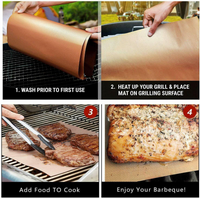 Thumbnail for 5pc Copper Grill Mats-Non Stick