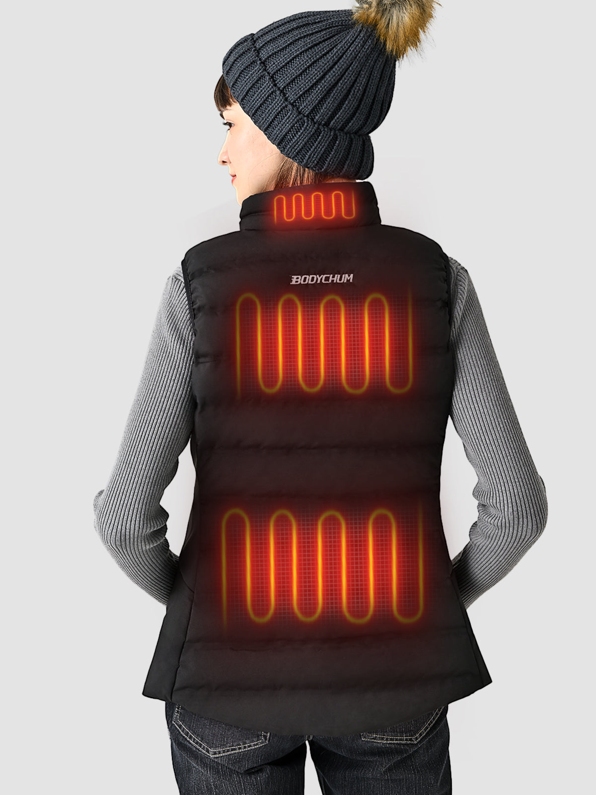 Heated Vest with Battery Pack-Lightweight, Washable