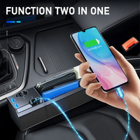 Thumbnail for Car Seat Side Organizer with Charger Cable--Car Seat Gap Storage Box