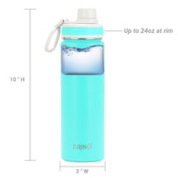 Thumbnail for DRINCO® 22oz Stainless Steel Sport Water Bottle - Teal