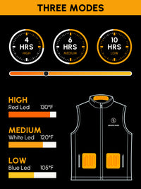 Thumbnail for Heated Vest with Battery Pack-Lightweight, Washable