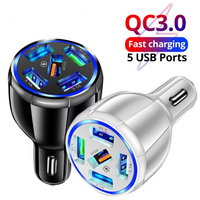 Thumbnail for 15W Quick Charge 5USB QC3.0 Car Charger