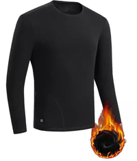 Thumbnail for Intensely Cold Weather Flannel-lined Thermal Base Layer Set in Black