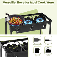 Thumbnail for 225,000-BTU Portable Propane 3 Burner Gas Cooker