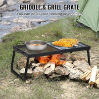 Thumbnail for Folding Campfire Grilling Rack for Outdoor Open Flame Cooking