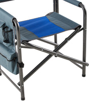 Thumbnail for 2-piece Padded Folding Outdoor Chair with Storage Pockets; Lightweight Oversized Directors Chair