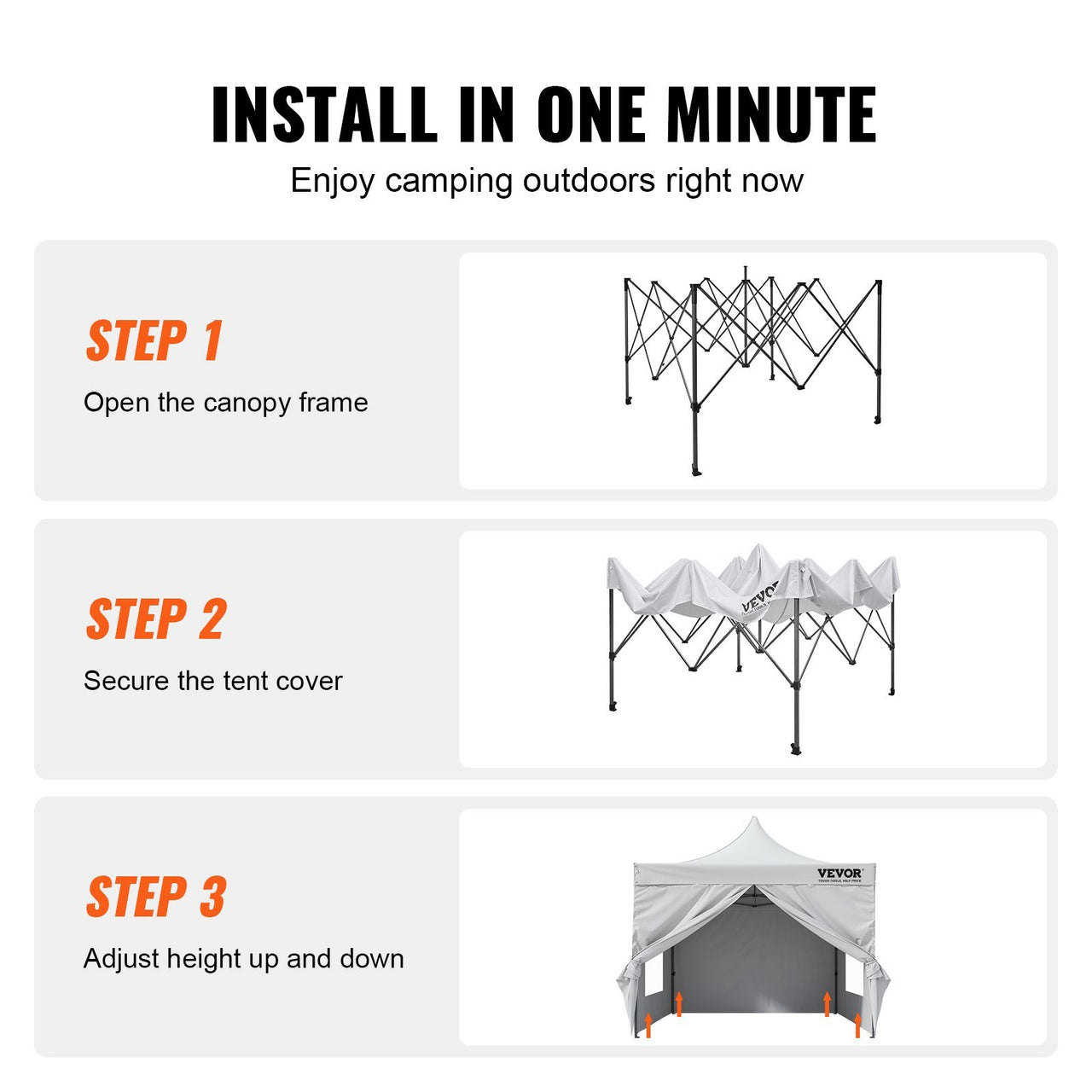 10x10 FT Pop up Canopy with Removable Sidewalls & Wheeled Bag, UV Resistant Waterproof