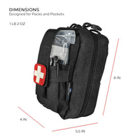 Thumbnail for Field First Aid Kit (IFAK) | 44 Piece | Compact Personal First Aid Kit |