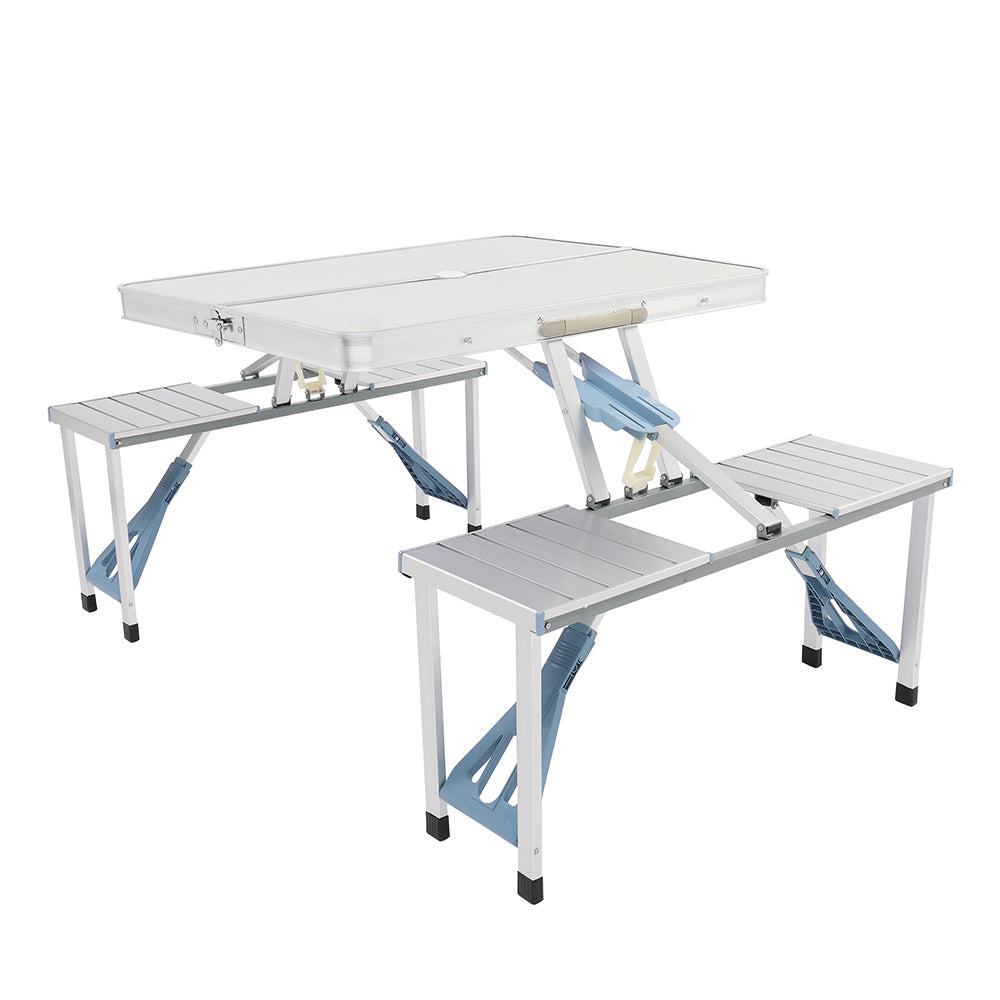 One Piece Folding Table and Chair Aluminum Alloy--YS