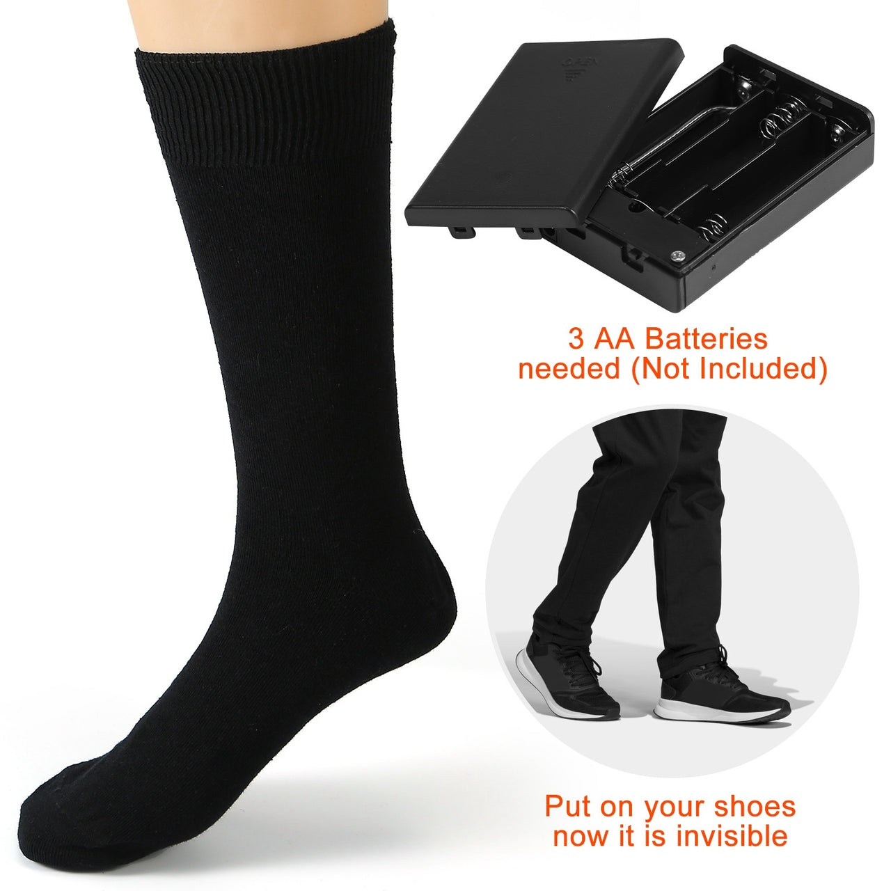 Unisex Electric Heated Socks- Battery Heated