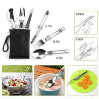 Thumbnail for 12Pcs Camping Cookware Set  Aluminum Pot/Pans Kit