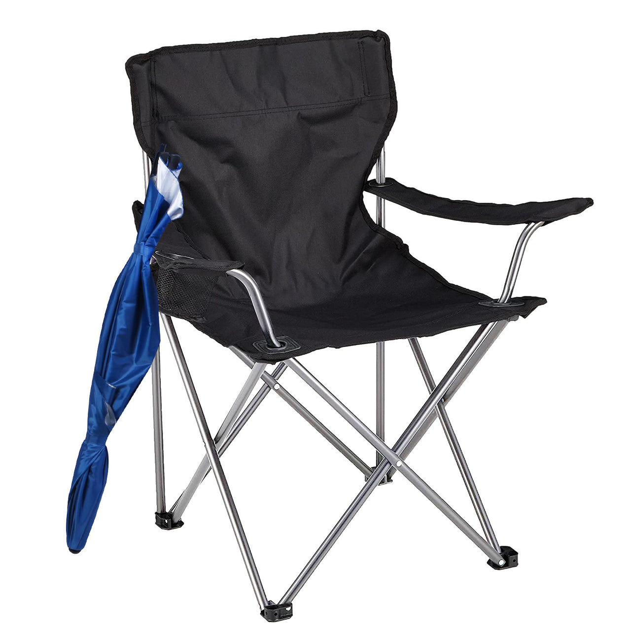 Foldable Outdoor Chair with Detachable Umbrella  Adjustable Canopy