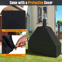 Thumbnail for Outdoor Pizza Oven with 600D Oxford Fabric Cover 12 Inch Pizza Stone and Cooking Grill