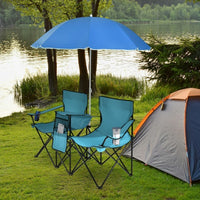 Thumbnail for Portable Folding Picnic Double Chair With Umbrella