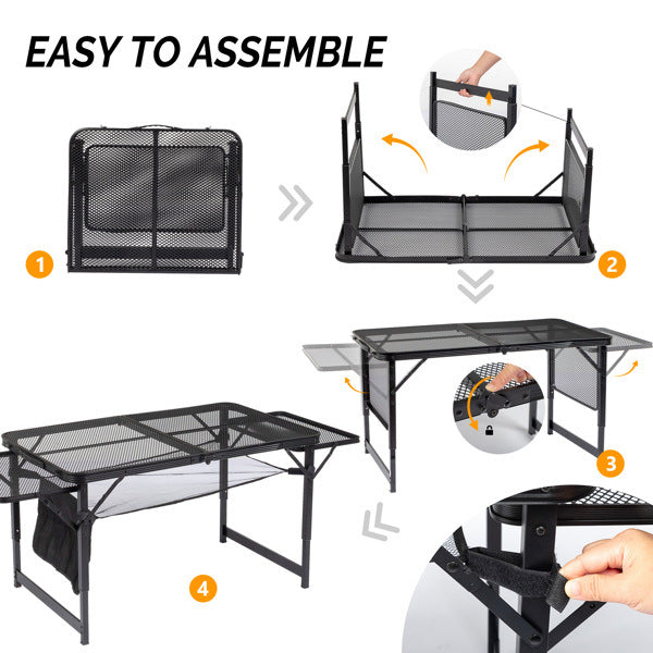 4.7 FT Portable Picnic Table Adjustable Height