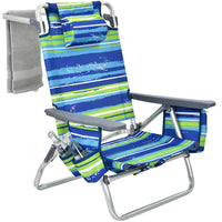 Thumbnail for 2 Pieces Folding Backpack Beach Chair with Pillow