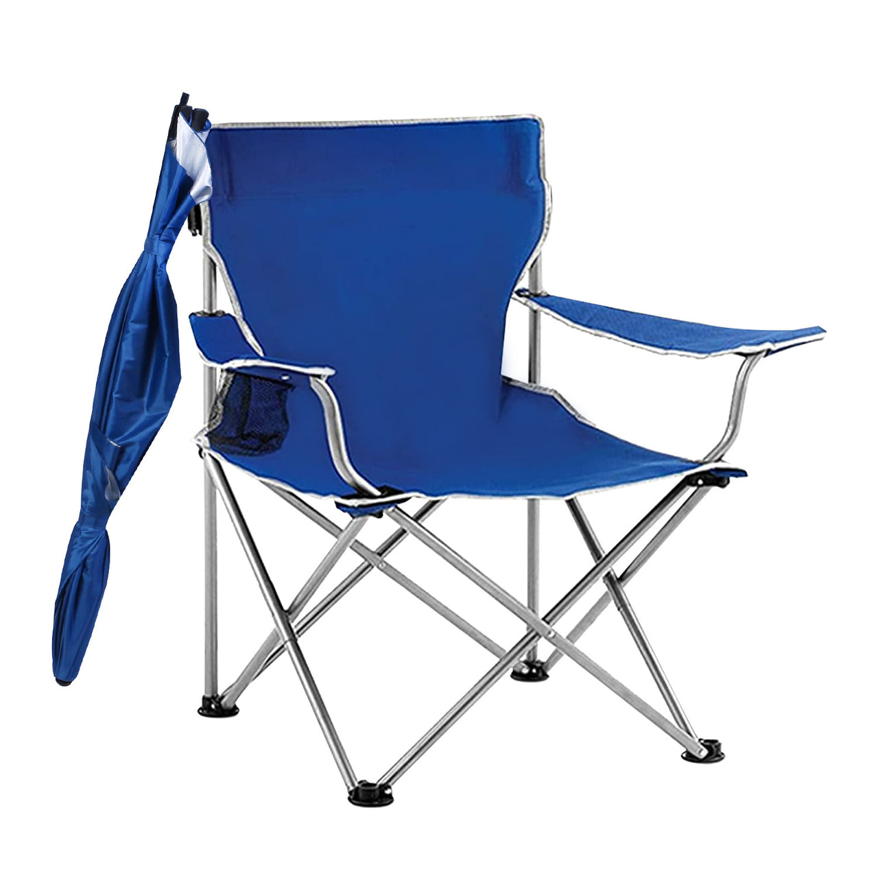 Foldable Outdoor Chair with Detachable Umbrella  Adjustable Canopy