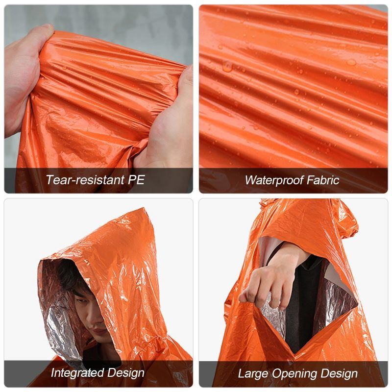 Emergency Rain Poncho Weather Proof