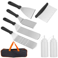 Thumbnail for 7Pcs Griddle Accessories Kit Stainless Spatulas Set