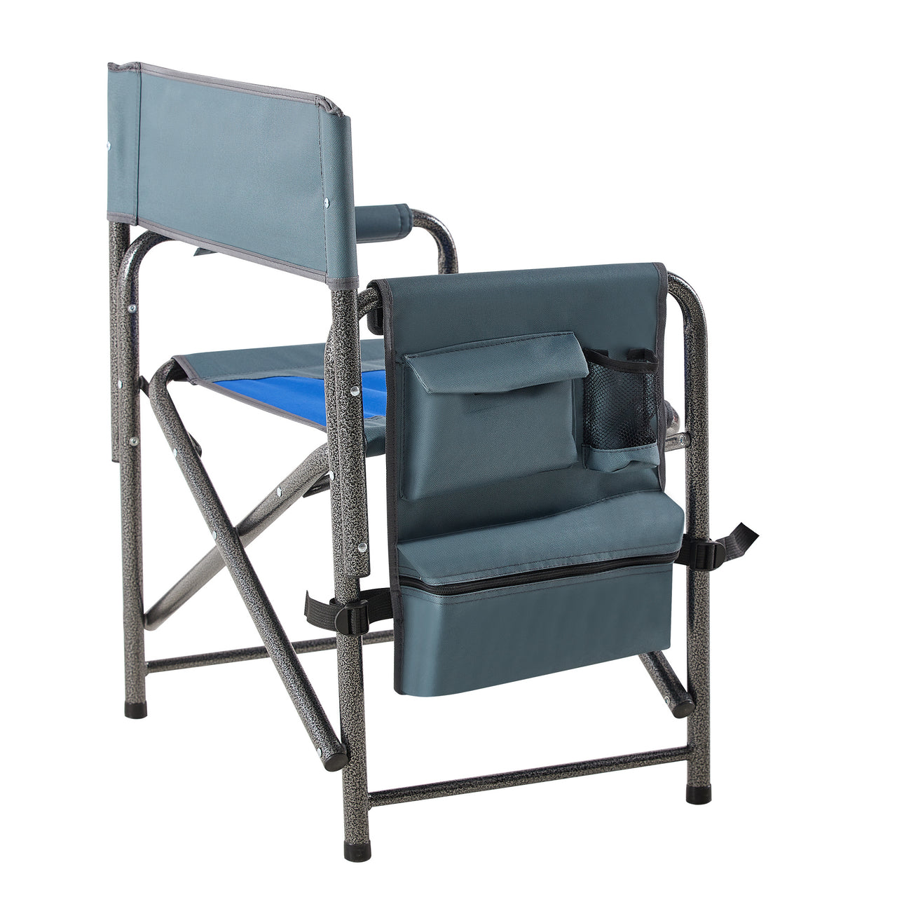 2-piece Padded Folding Oversized Director's Chair with Storage Pocket