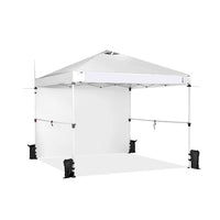 Thumbnail for 10 x 10 Feet Foldable Commercial Pop-up Canopy with Roller Bag and Banner Strip