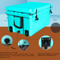 Thumbnail for Blue 65 QT Popular Camping Cooler