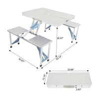 Thumbnail for One Piece Folding Table and Chair Aluminum Alloy--YS