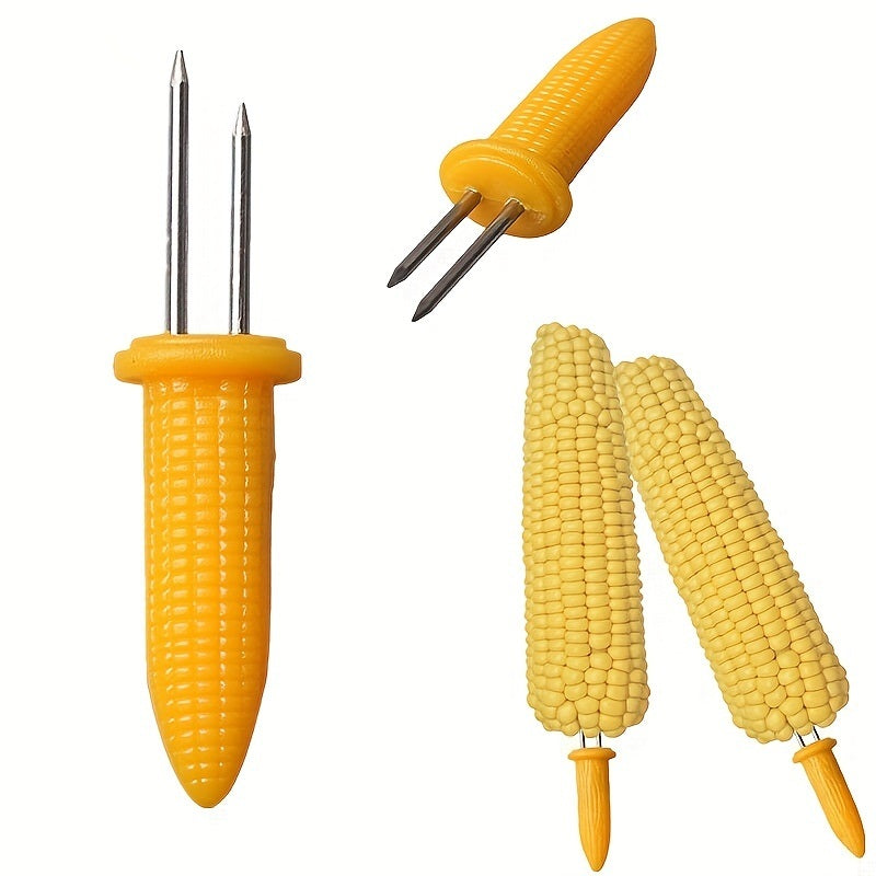 6pcs Stainless Steel Corn Holder