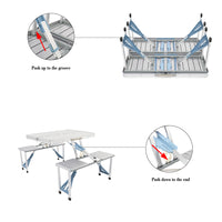 Thumbnail for One Piece Folding Table and Chair Aluminum Alloy--YS