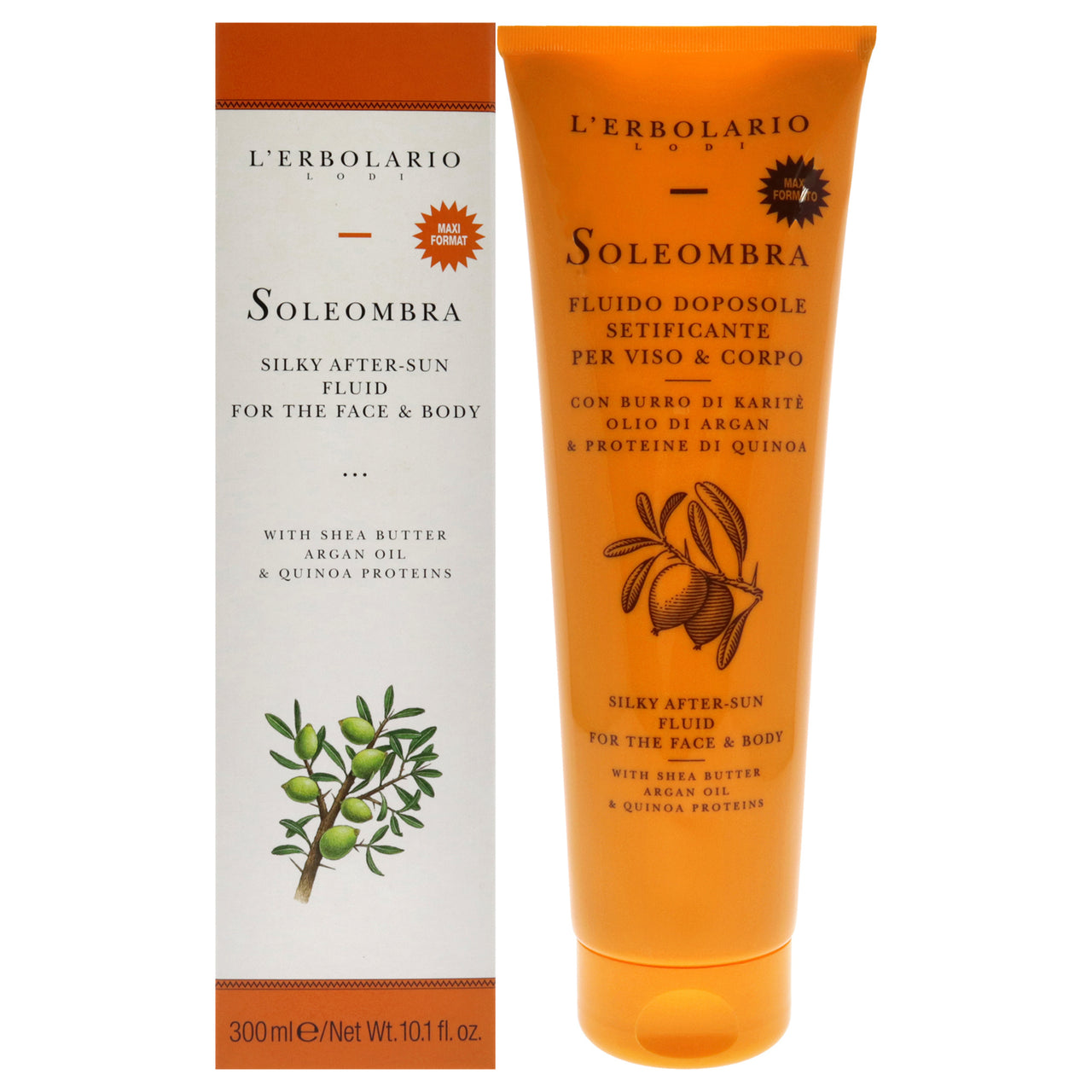 Soleombra Silky After-Sun Fluid by LErbolario for Unisex - 10.1 oz Sunscreen