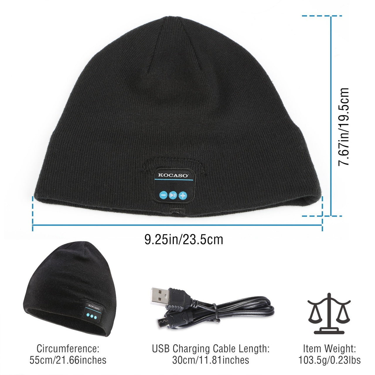 Soft Wireless Beanie Headphone Hat