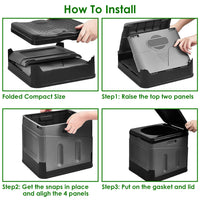 Thumbnail for Portable Travel Potty with Carry Bag- Foldable Emergency Toilet with Lid, Trash Bags