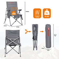 Thumbnail for ANTARCTICA GEAR Heated Camping Chair with 12V 16000mAh Battery Pack