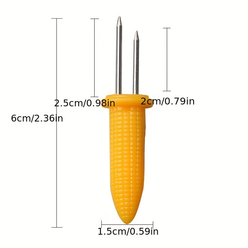 6pcs Stainless Steel Corn Holder