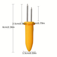 Thumbnail for 6pcs Stainless Steel Corn Holder