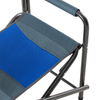 Thumbnail for 2-piece Padded Folding Outdoor Chair with Storage Pockets; Lightweight Oversized Directors Chair