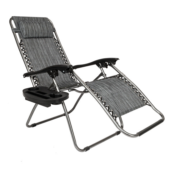 Infinity Zero Gravity Chair 2 Pack, Outdoor Lounge Patio Chairs with Pillow and Utility Tray