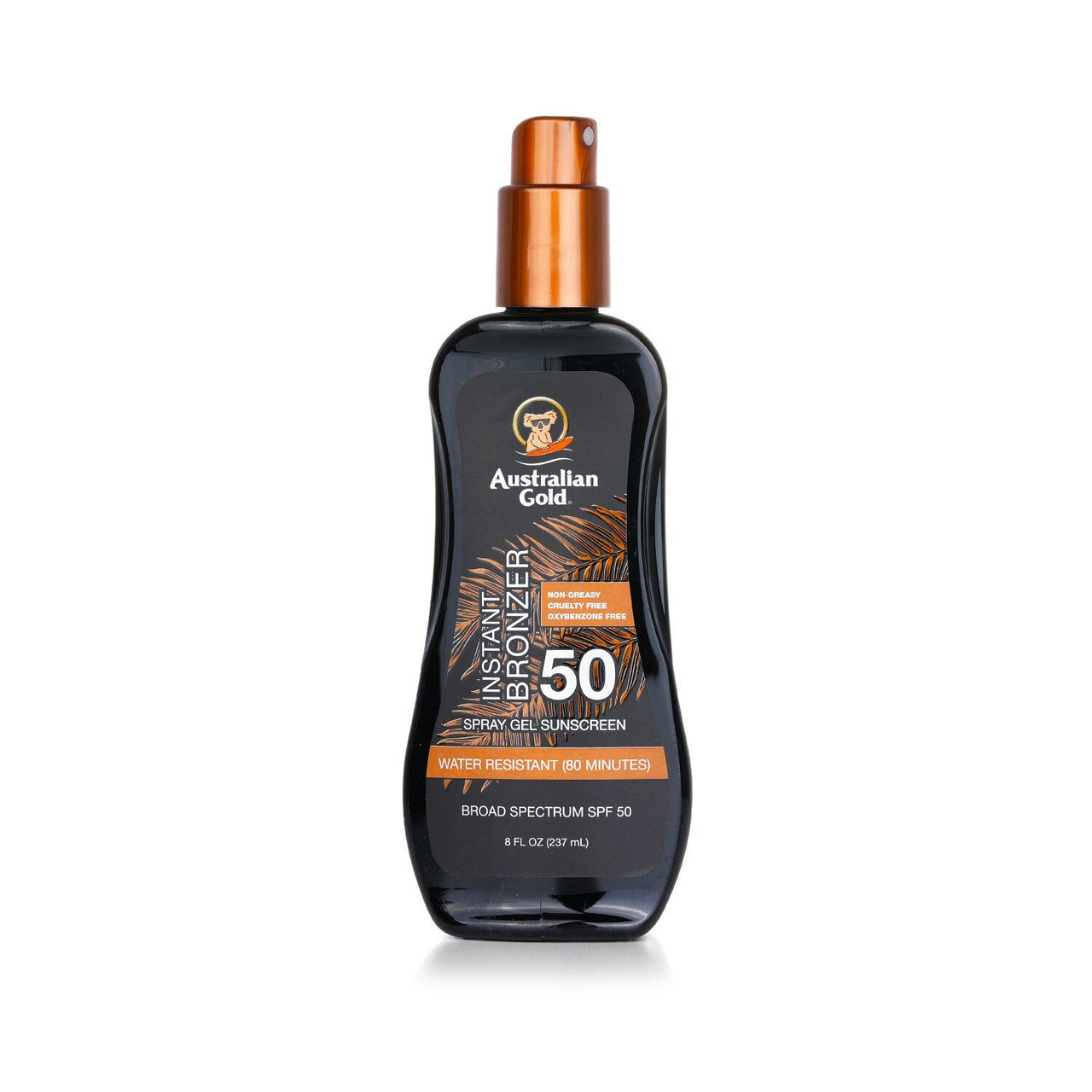 AUSTRALIAN GOLD - Spray Gel Sunscreen SPF 50 with Instant Bronzer 237ml/8oz