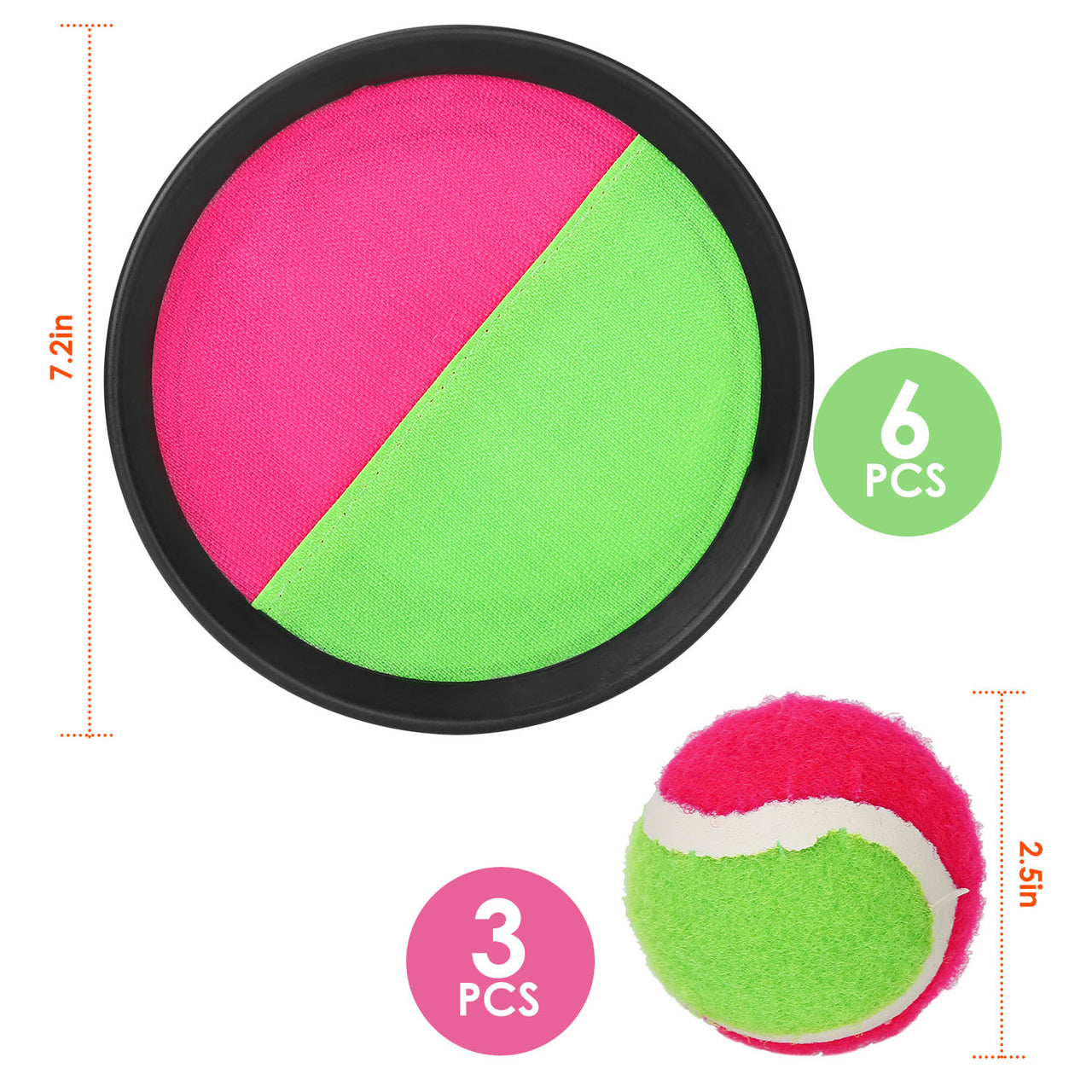 3Sets Toss and Catch Ball Beach Game