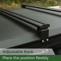 Thumbnail for Trustmade Luxurious Triangle Aluminium Black Hard Shell Grey Rooftop Tent for Camping