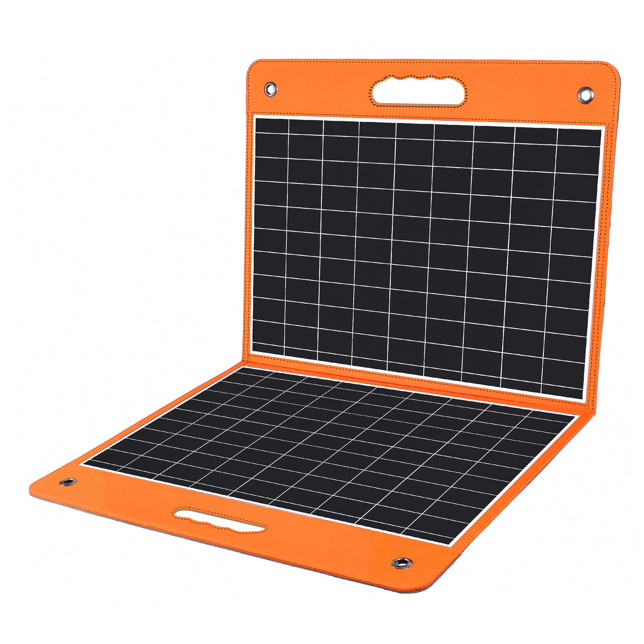 60W 18V Portable Solar Panel;  Flashfish Foldable Solar Charger with 5V USB 18V DC Output Compatible with Portable Generator